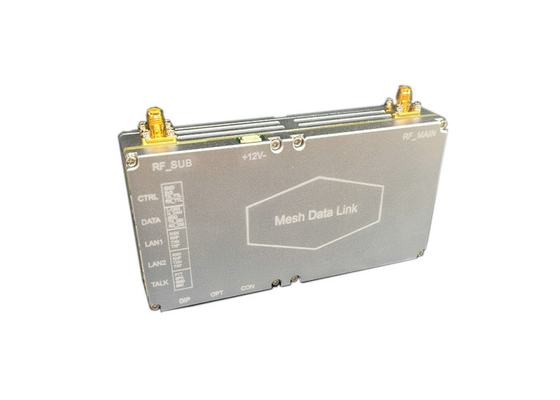 5Watt UAV datalink 50Mbps tốc độ dữ liệu thích nghi tần số nhảy radio IP lưới